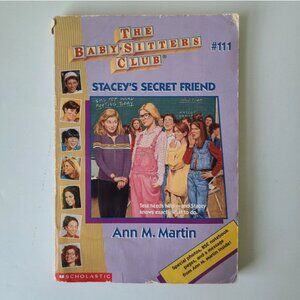 5/$12 Book Baby-Sitters Club 111 Stacey's Secret Friend Ann Martin Middle Grades